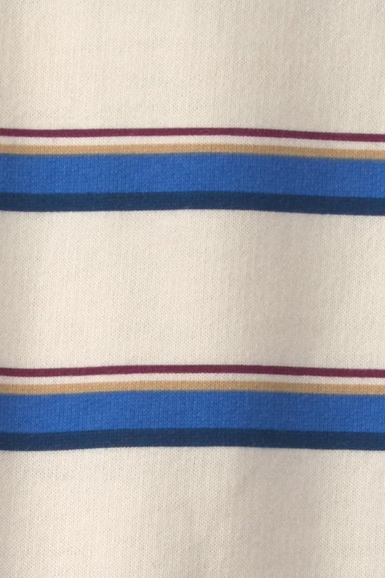 Carters Erkek Bebek Polo Yaka Çizgili Tulum Krem 1W090610