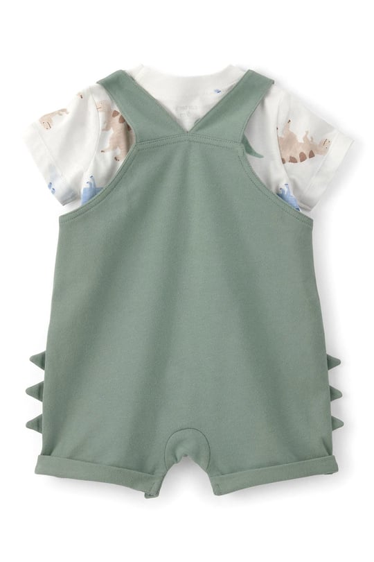 Carters Erkek Bebek Tişört Salopet Takım Yeşil 1U710010
