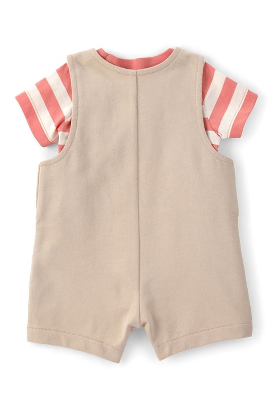 Carters Erkek Bebek Tişört Salopet Takım Bej 1U710210