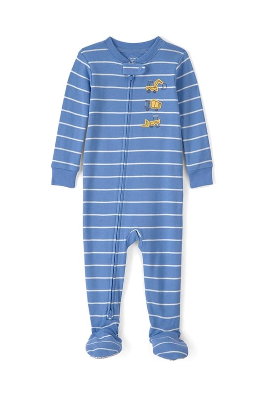 Carters Erkek Çocuk Çizgili Patikli Uyku Tulumu Mavi 2U624610