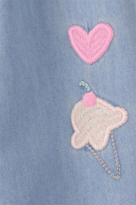 Carters Kız Bebek Denim Tulum Mavi 1U542610