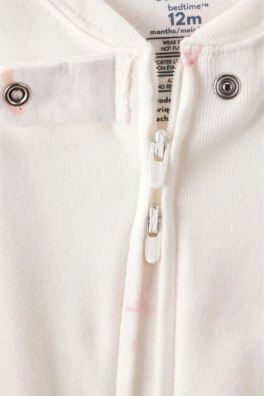 Carters Kız Bebek Desenli Uyku Tulumu Ekru 1T544110