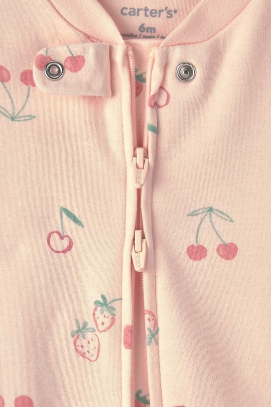 Carters Kız Bebek Fermuarlı Patikli Tulum Pembe 1V245610