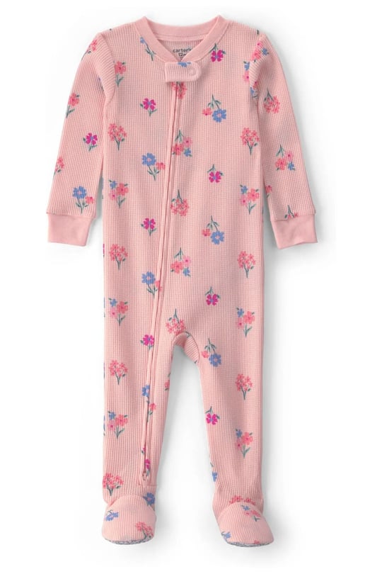 Carters Kız Bebek Fermuarlı Patikli Tulum Pembe 1W136410
