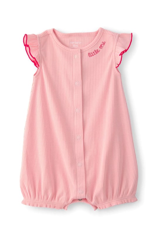 Carters Kız Bebek Fırfırlı Kısa Tulum Pembe 1U566610