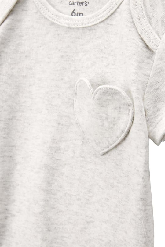 Carters Kız Bebek Layette Kısa Kollu 5li Body Set Renkli 1T100410