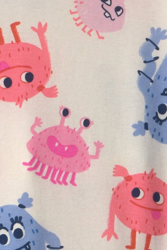 Carters Kız Çocuk 4lü Baskılı Pijama Takımı Mavi 2W129510