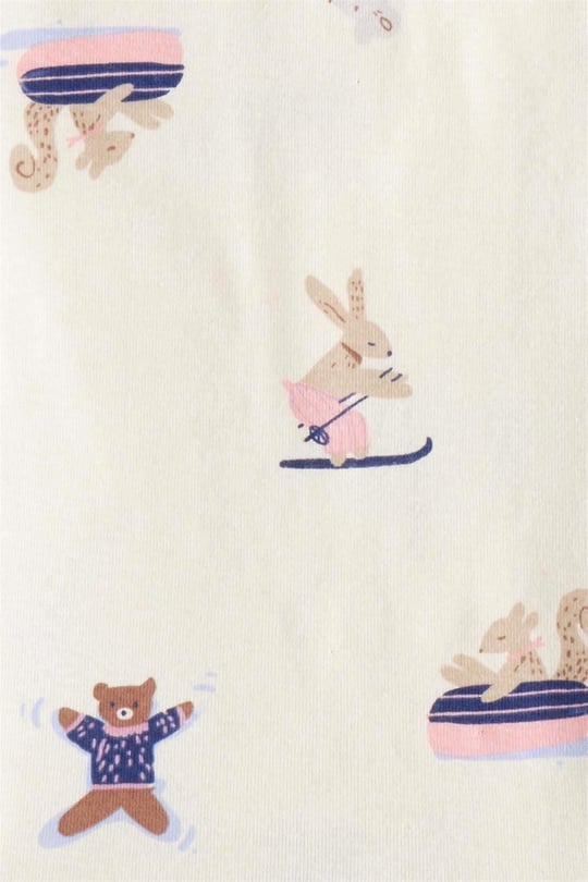 Carters Kız Çocuk 4lü Pijama Takımı Ekru 2T527110