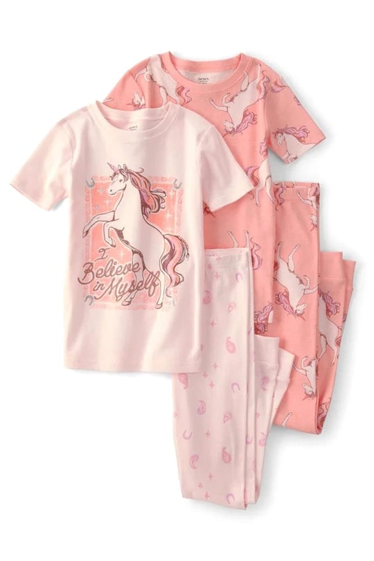 Carters Kız Çocuk 4lü Pijama Takımı Pembe 3U596110