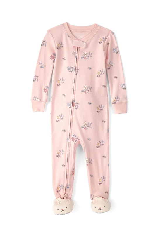 Carters Kız Çocuk Patikli Uyku Tulumu Pudra 2U649510
