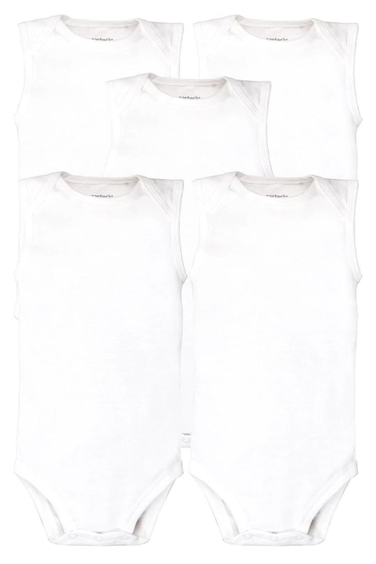 Carters Layette Bebek Kolsuz 5li Body Set Beyaz 1L930410