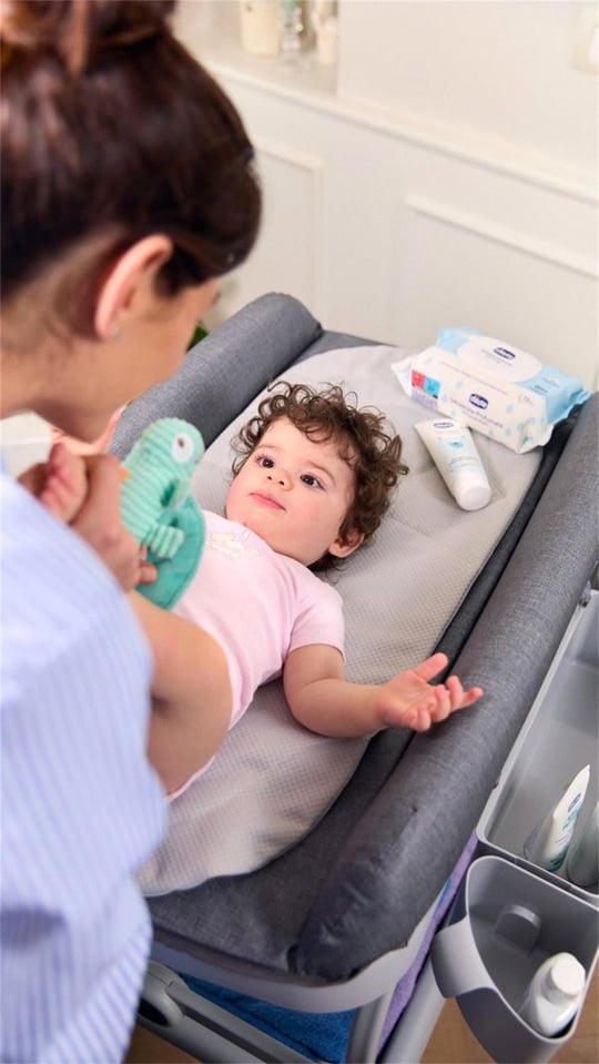 Chicco Cuddle & Bubble Bebek Küveti Gri Melanj