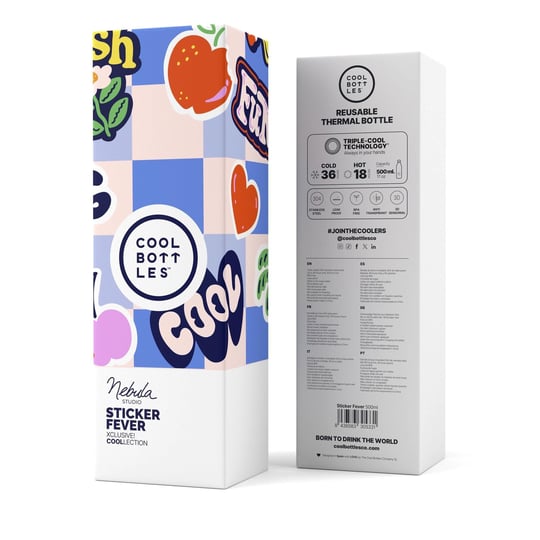 Cool Bottles The Bolttle Sticker Fever Termos Matara 500 ML