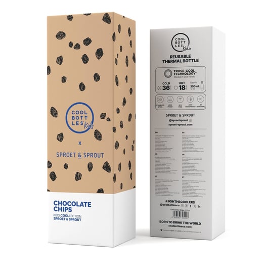 Cool Bottles The Kids Bottle Chocolate Chips Pipetli Termos Suluk 350 ML