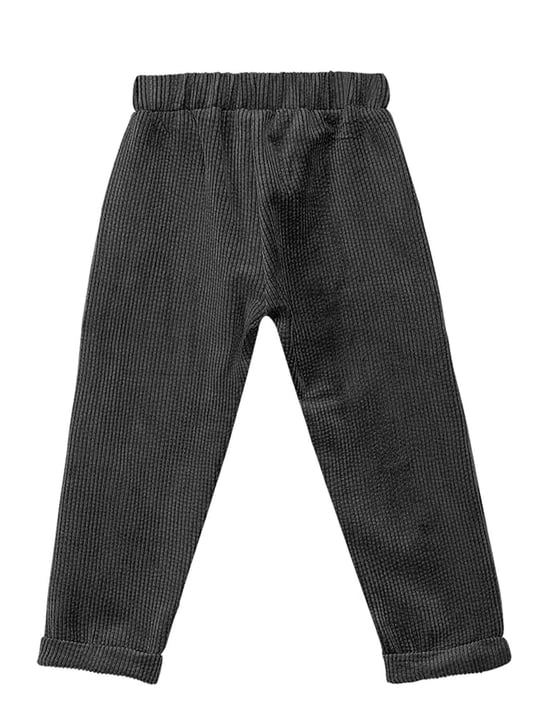 Denokids Erkek Çocuk Fitilli Kadife Pantolon Siyah MS-23S1-040