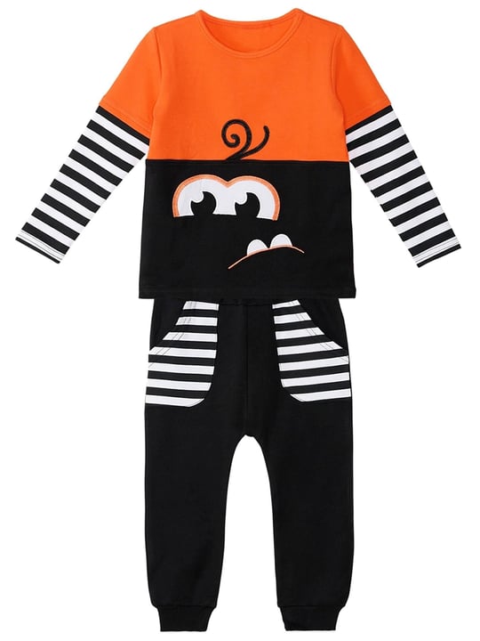 Denokids Erkek Çocuk Monster Joe Eşofman Takımı Turuncu CFF-18S1-161