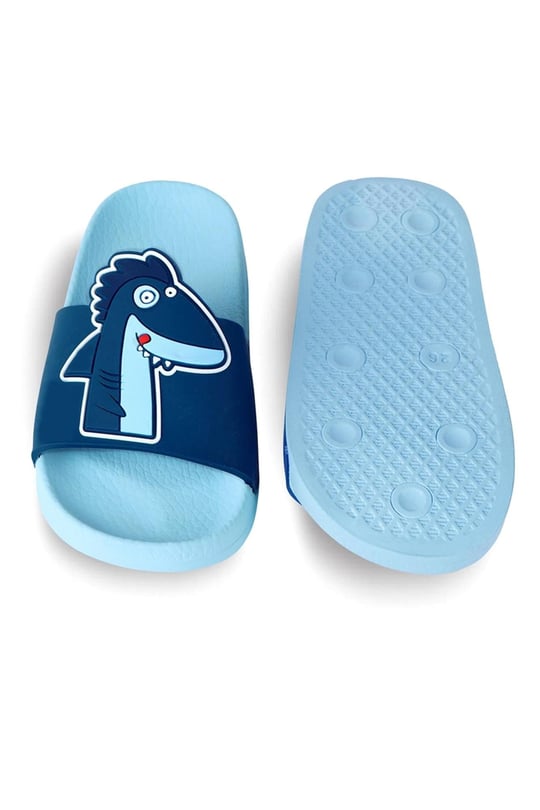 Denokids Erkek Çocuk Shark Terlik Mavi CFF-24Y2-035