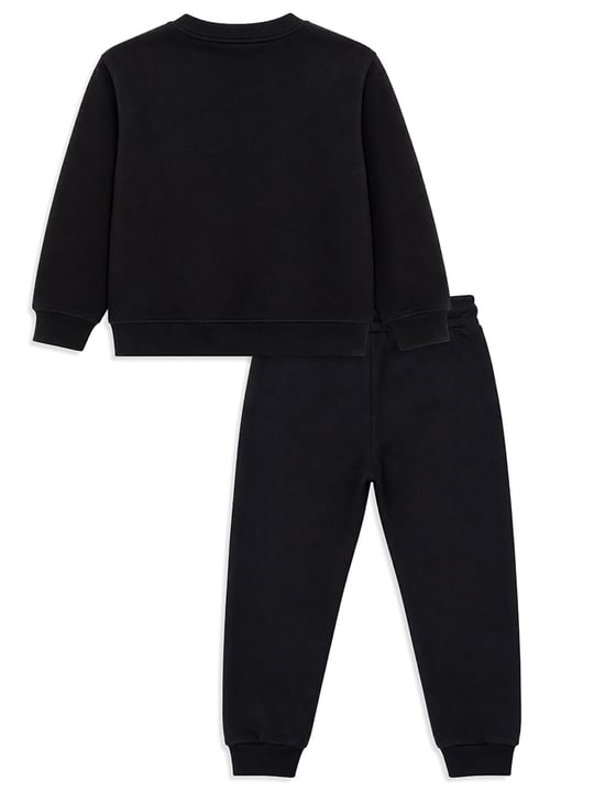 Denokids Kız Çocuk Peluş Unicorn Eşofman Takımı Siyah CFF-26S1-065
