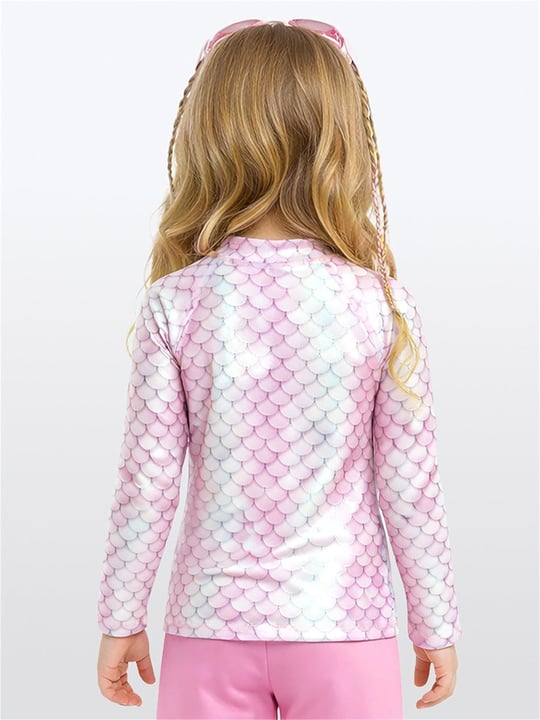Denokids Kız Çocuk UV Korumalı Deniz Kızı Mayo Tişört CFF-26Y1-119