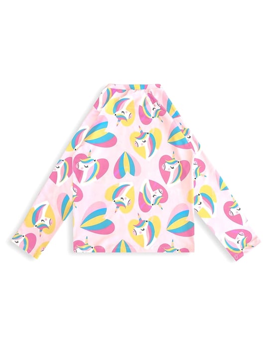 Denokids Kız Çocuk UV Korumalı Unicorn Mayo Tişört CFF-26Y1-121