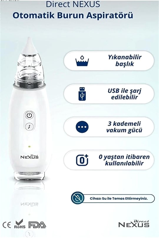 Direct Nexus Elektrikli Bebek Burun Aspiratörü DQ22