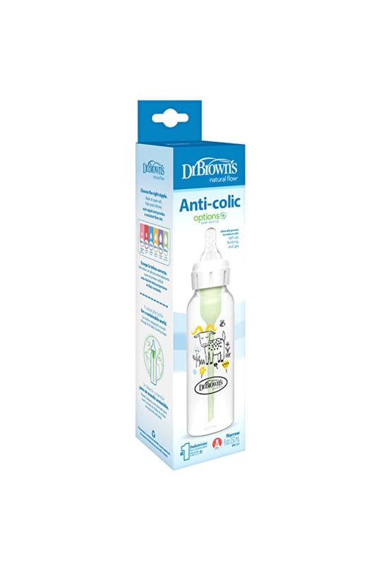 Dr. Brown’s Keçi Desenli Antikolik Options Dar Ağız PP Biberon 250ml 81107