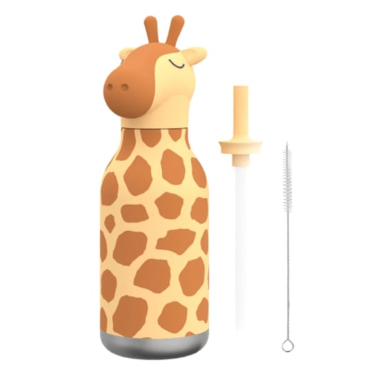 Globber Asobu Bestle Bottle Pipetli Çelik Suluk Giraffe SBV44-GIRAFFE