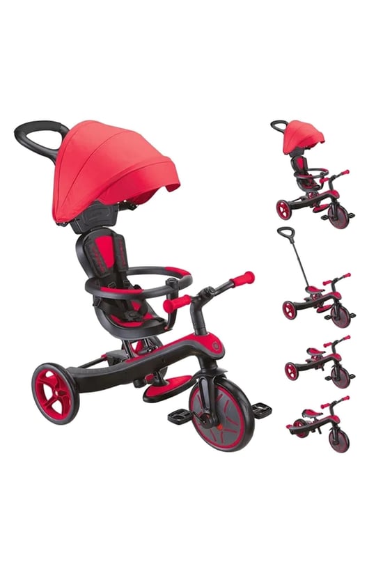 Globber Explorer 4in1 Trike Bisiklet Kırmızı 634-102