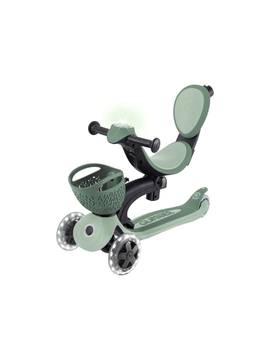 Globber Go Up Baby 360 Işıklı Scooter Zeytin Yeşili 844-104