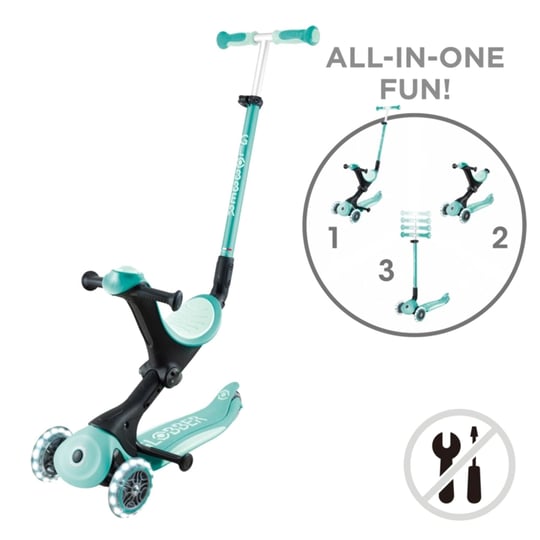 Globber Go Up Deluxe Işıklı Scooter Mint Yeşili 646-706