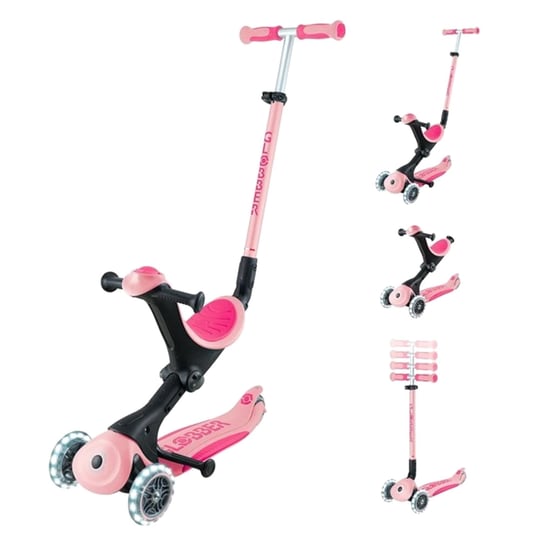 Globber Go Up Deluxe Işıklı Scooter Pastel Pembe 646-710