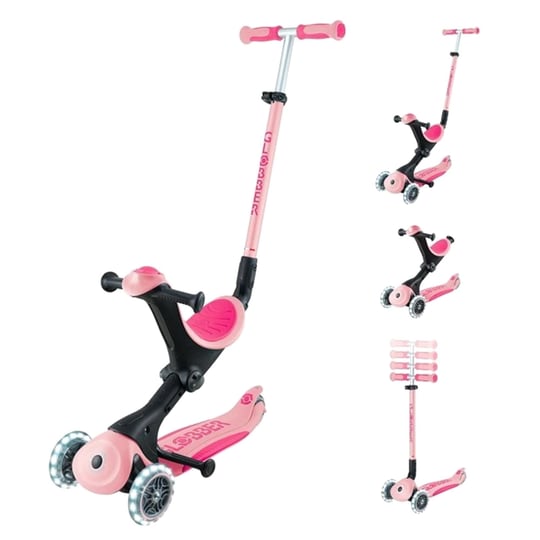 Globber Go Up Deluxe Işıklı Scooter Pastel Pembe 646-710