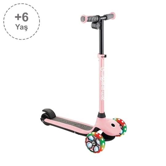 Globber One K E Motion 4 Plus Işıklı Elektirikli Scooter Pembe 755-210