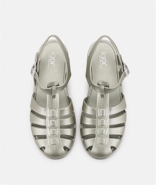 İgor Kadın Biarritz Shiny Metal Sandalet Yeşil S10346(BB340)-354