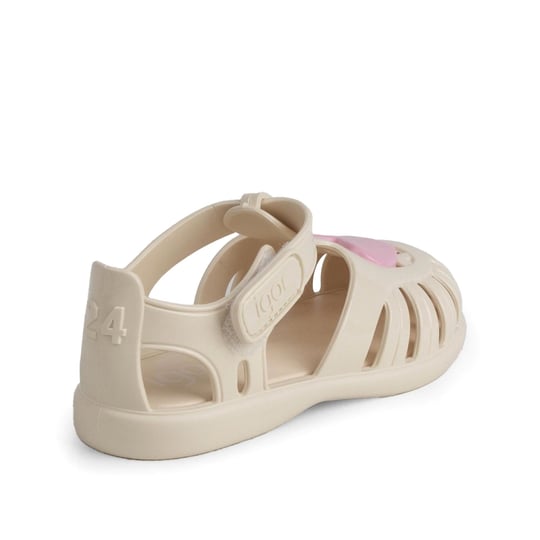 İgor Kız Çocuk Tobby Gloss Love Sandalet Marfil S10310-079 (BB364)
