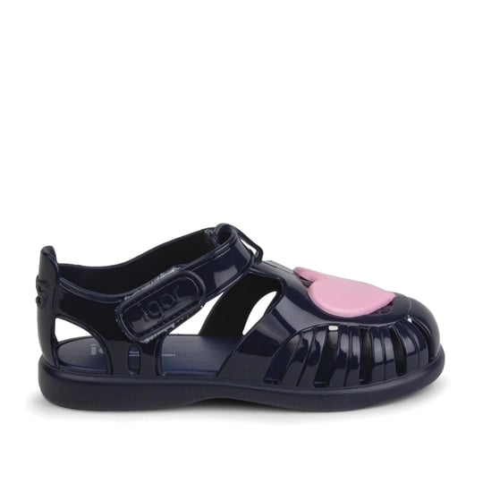 İgor Kız Çocuk Tobby Gloss Love Sandalet Marino S10310-003 (BB364)