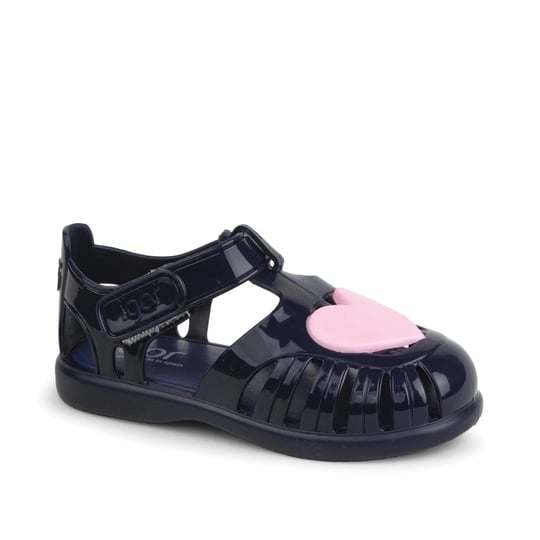 İgor Kız Çocuk Tobby Gloss Love Sandalet Marino S10310-003 (BB364)