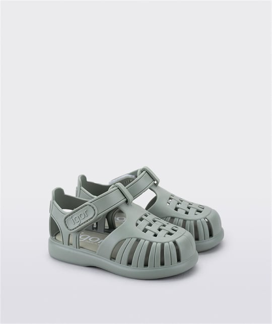 İgor Unısex Çocuk Tobby Solıd Sandalet Green S10271-013