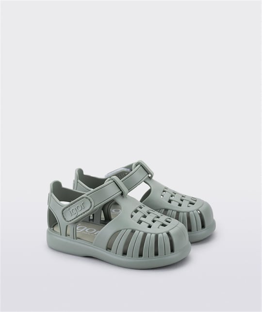 İgor Unısex Çocuk Tobby Solıd Sandalet Green S10271-013