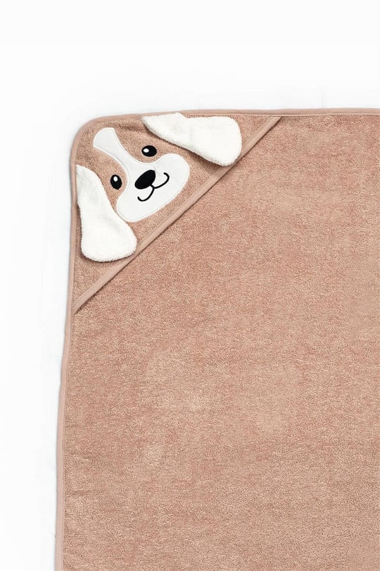 Kanz Bebek Dog Havlu Kundak 75*75  Bej KNZ-037