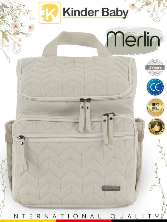 Kinder Baby Merlin Anne Bebek Bakım Çantası Bej