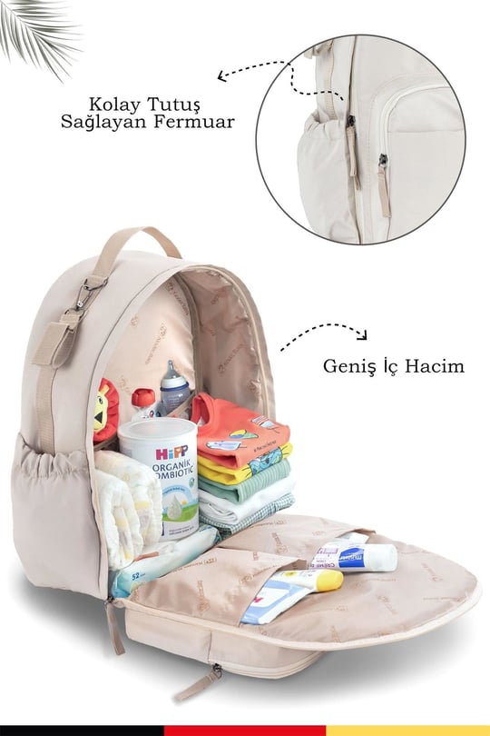 Kinder Baby Oysmom Bebek Bakım Çantası Krem