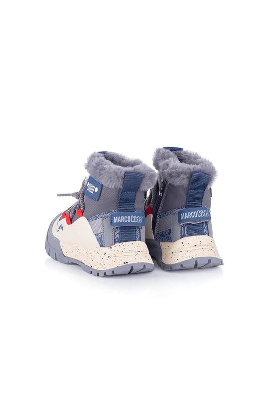 Marco Kids Erkek Çocuk Casual Kar Botu Gri 22672-P