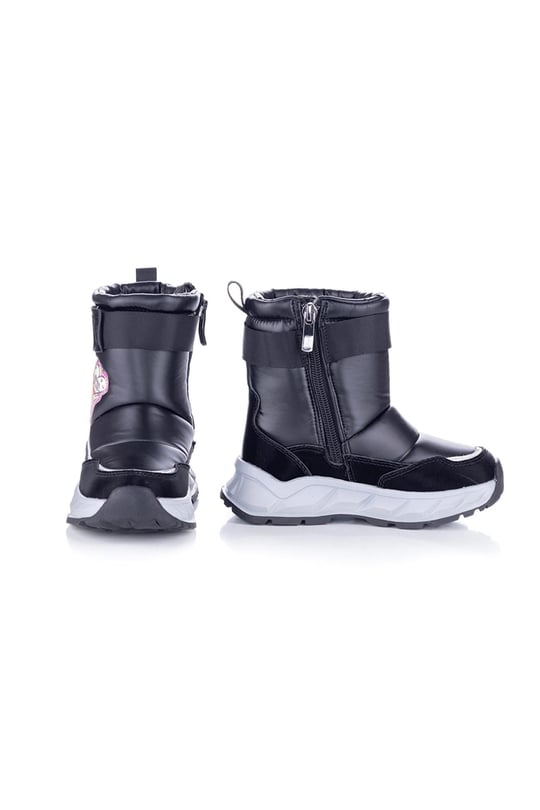 Marco Kids Kız Çocuk Casual Kar Botu Siyah 22673 S-1