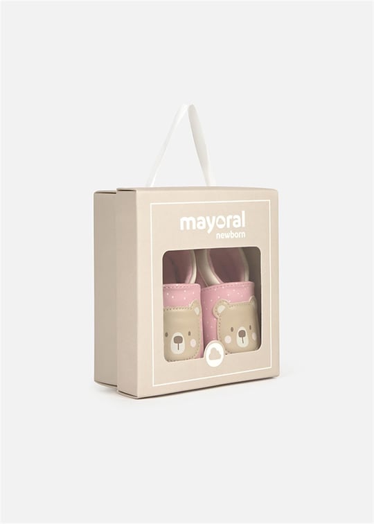 Mayoral Bebek Yenidoğan Puantiyeli Patik Pembe 9943
