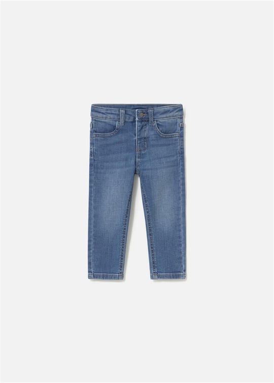 Mayoral Erkek Bebek Basic Slim Fit Kot Pantolon Mavi 510