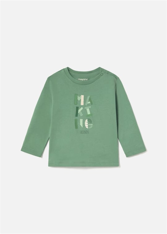 Mayoral Erkek Bebek Basic Uzun Kollu Tişört Yeşil 108