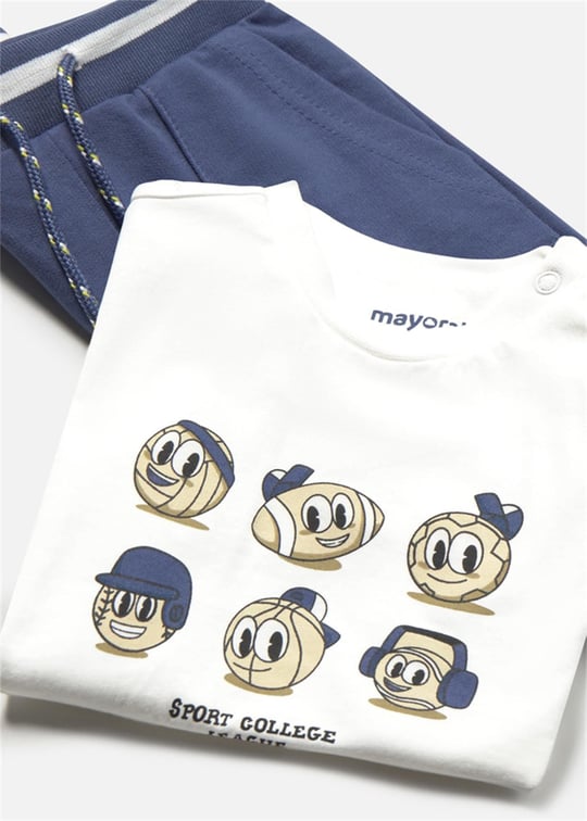 Mayoral Erkek Bebek Baskılı 3lü Eşofman Takımı Yeşil 1831
