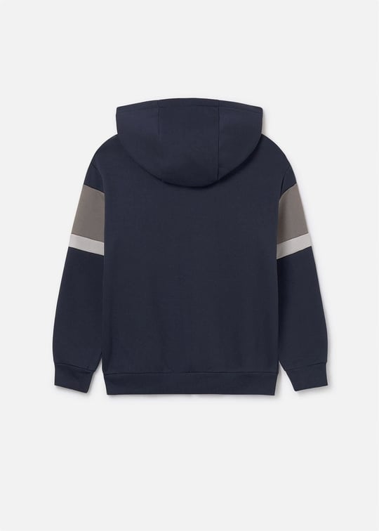 Mayoral Erkek Bebek Çizgili Fermuarlı Sweatshirt Lacivert 7418