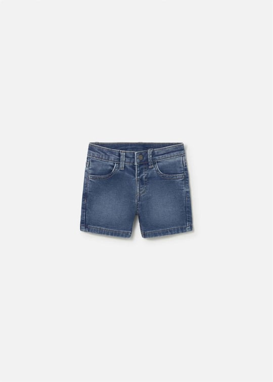 Mayoral Erkek Bebek Denim Şort Mavi 1219